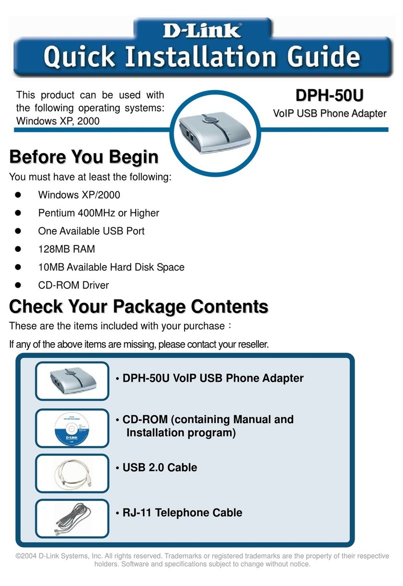 D-Link D DPH-50U DPH-50U User manual D-Link D DPH-50U DPH-50U User manual