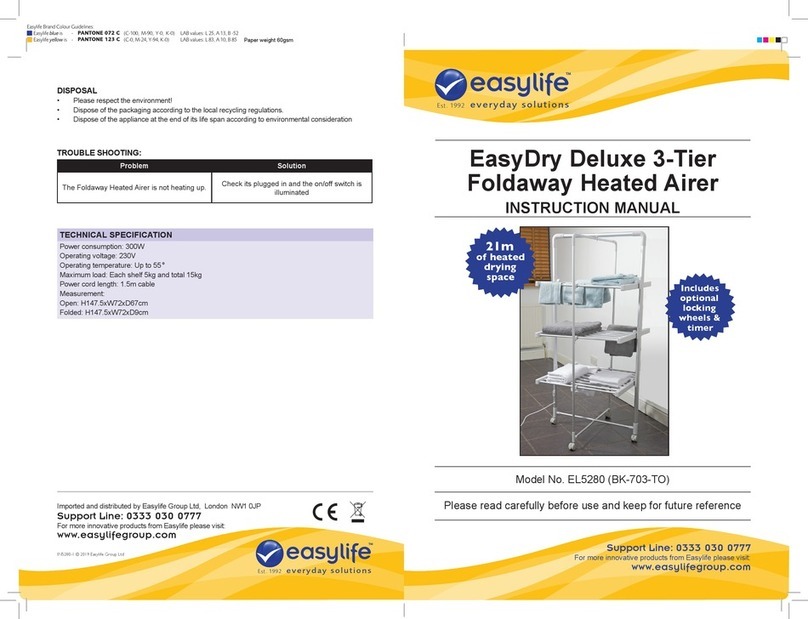 Easylife EasyDry Deluxe instruction manual