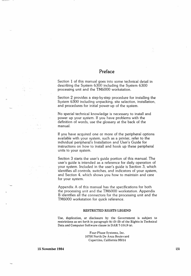 Motorola System 6300 Series User manual
