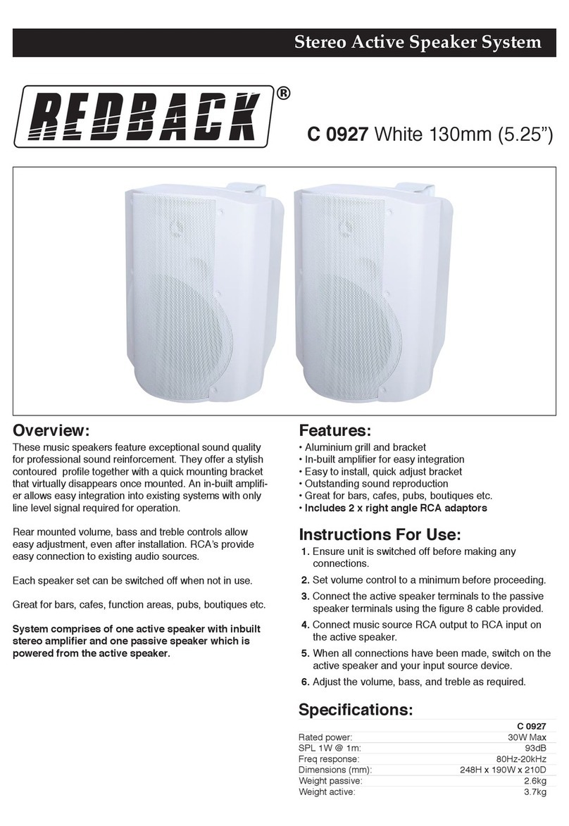Redback C 0927 User manual