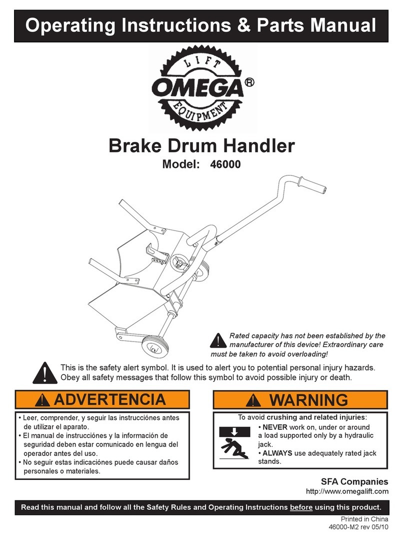 Omega 46000 Operating instructions & parts manual