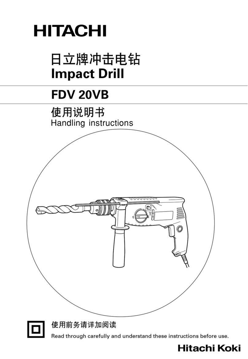 Hitachi FDV 20VB Handling instructions