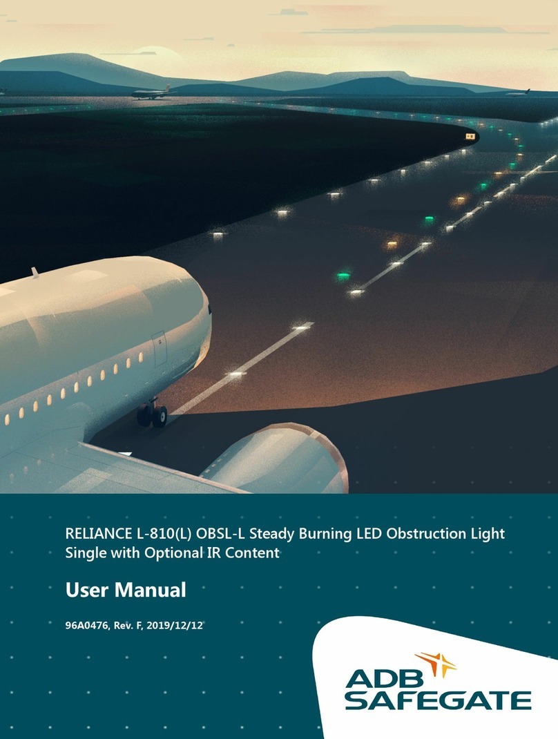 ADB Safegate RELIANCE L-810 OBSL-L User manual ADB Safegate RELIANCE L-810 OBSL-L User manual