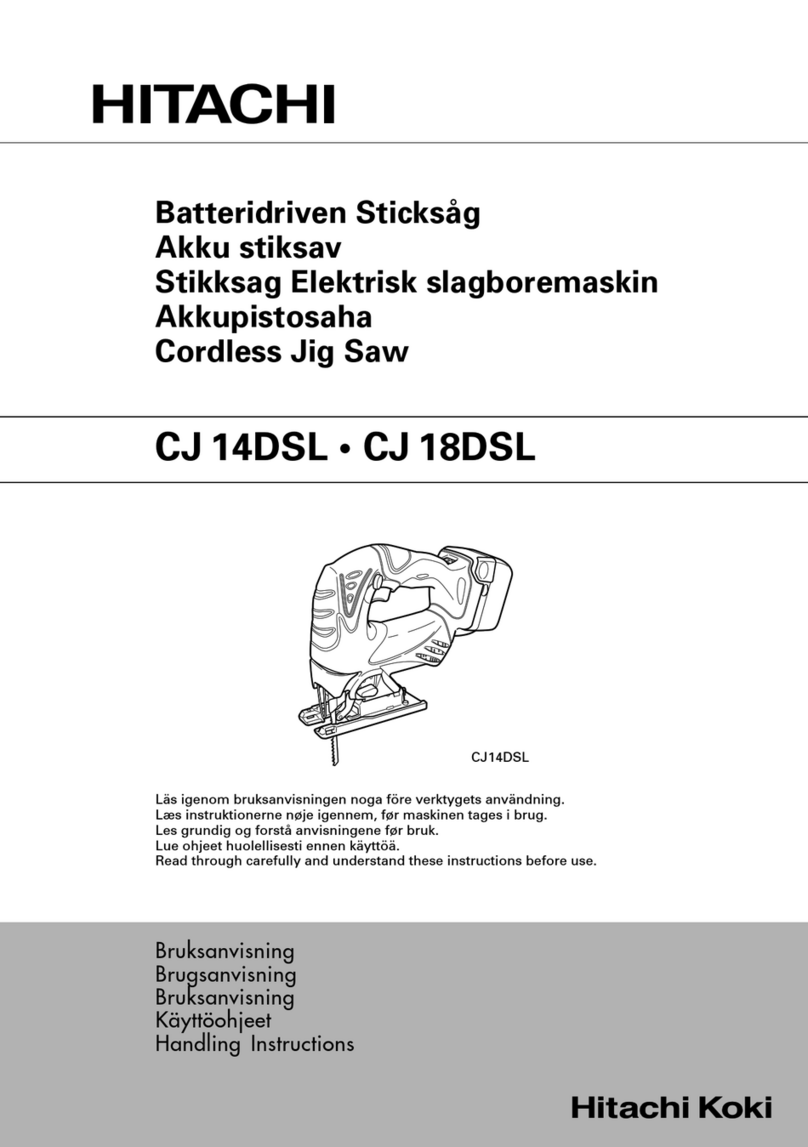 Hitachi Koki CJ 14DSL Handling instructions
