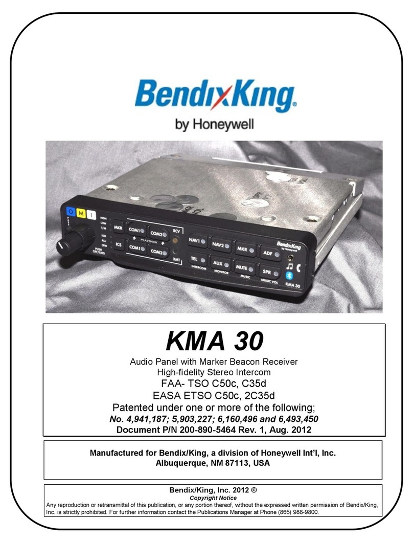 Honeywell Bendix/King KMA 30 User manual