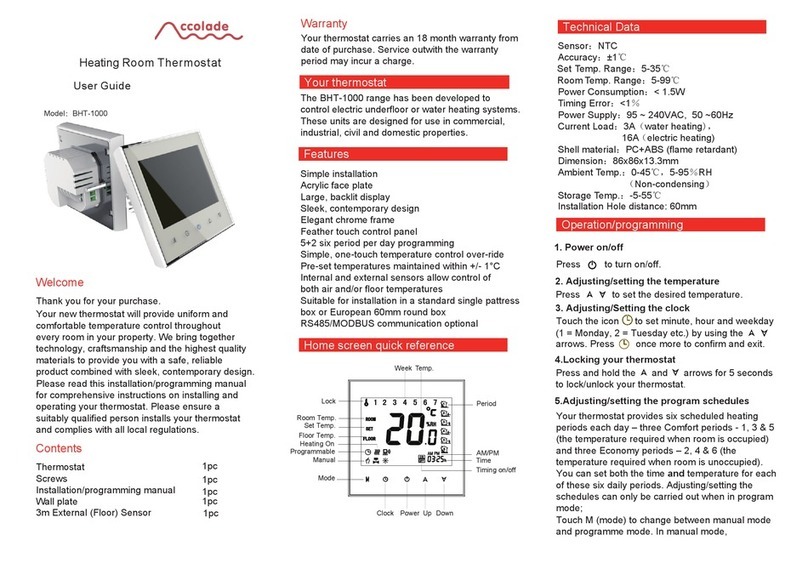 Accolade BHT-1000 user guide
