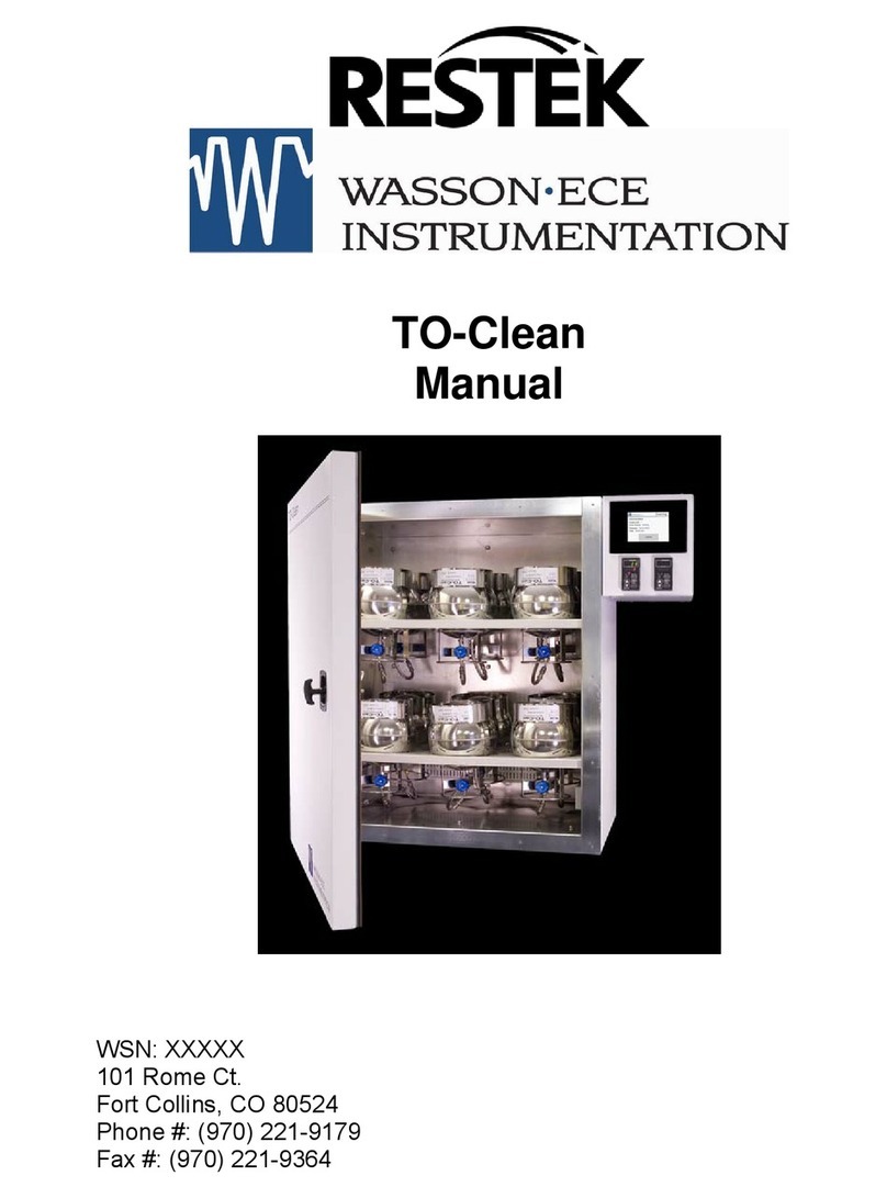 WASSON-ECE Instrumentation Restek TO-Clean manual