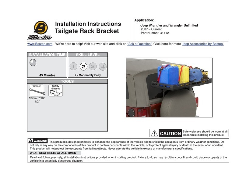 Bestop 41412 User manual Bestop 41412 User manual