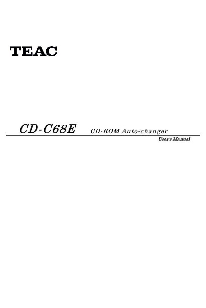 Teac CD-C68E User manual Teac CD-C68E User manual