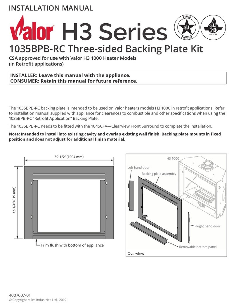 Valor H3 Series installation manual