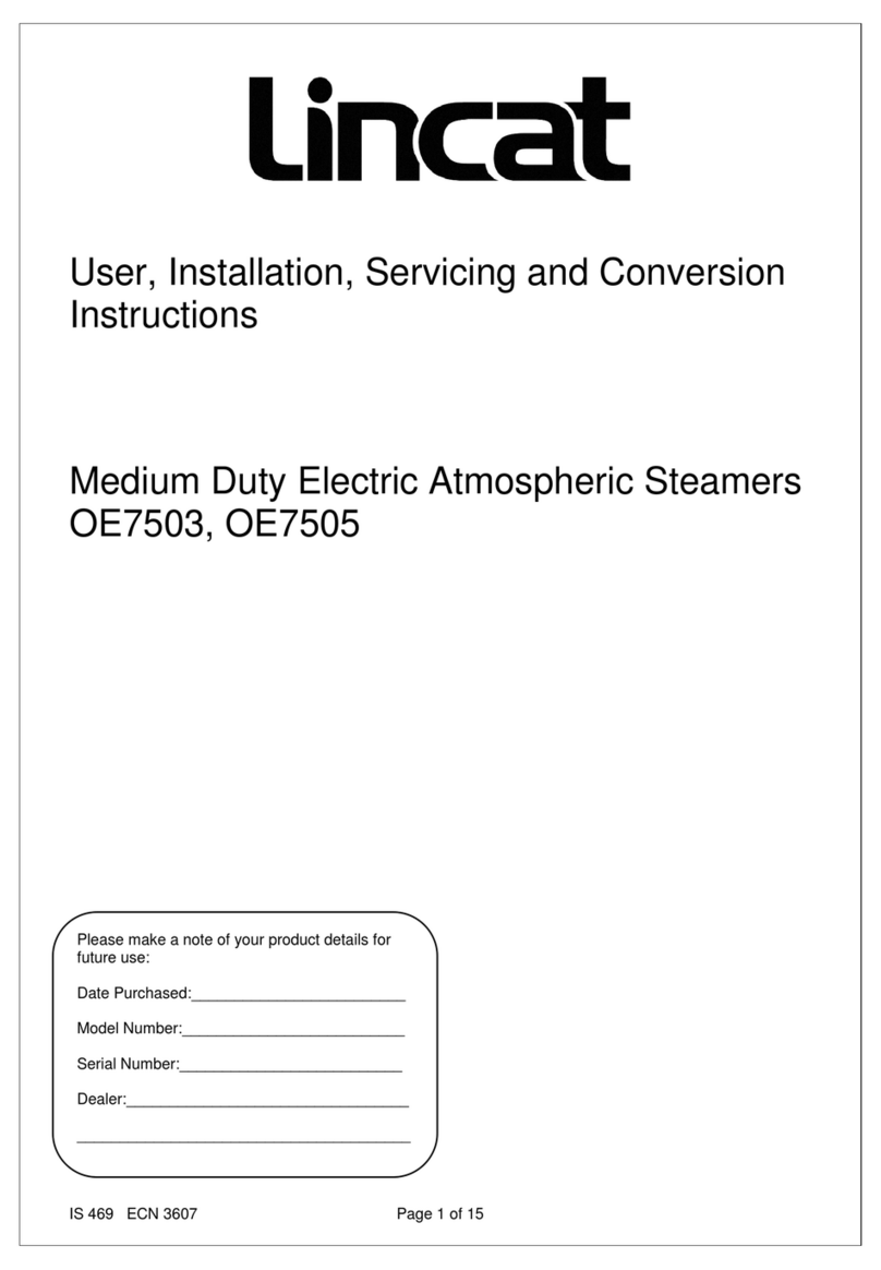 Lincat OE7503 User, installation, servicing and conversion instructions