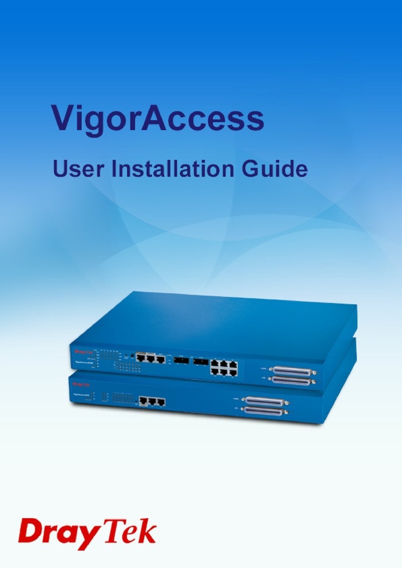 Draytek VigorAccess User's installation guide