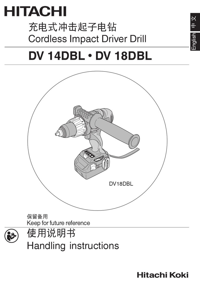 Hitachi DV 14DBL Handling instructions