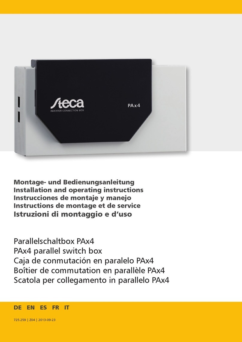Steca PAx4 Installation and operating instructions