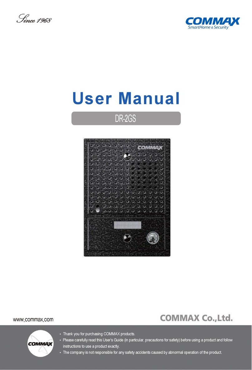 Commax DR-2GS User manual Commax DR-2GS User manual