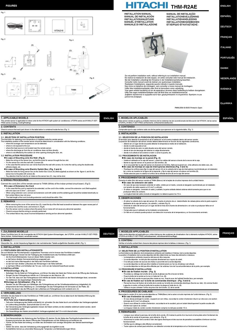 Hitachi THM-R2AE installation manual