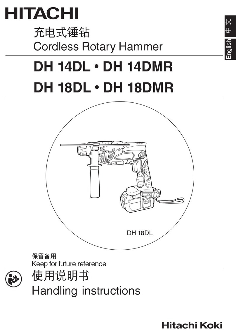 Hitachi DH 14DL Handling instructions