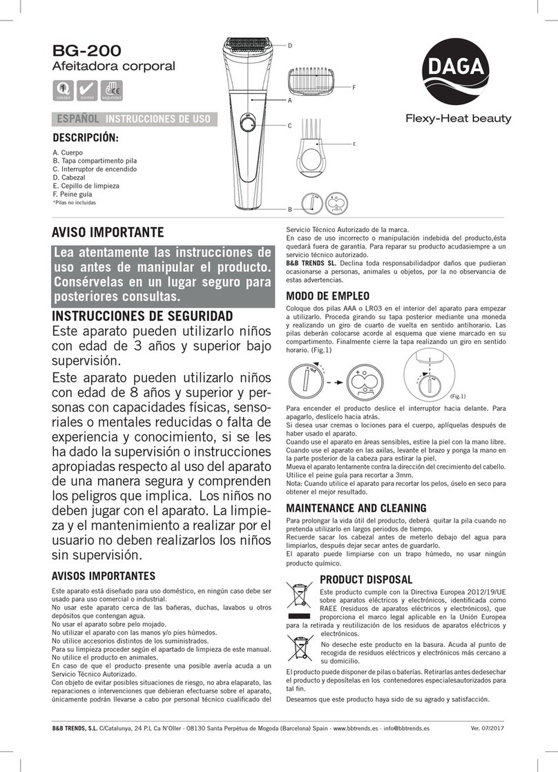 Daga BG-200 Manual