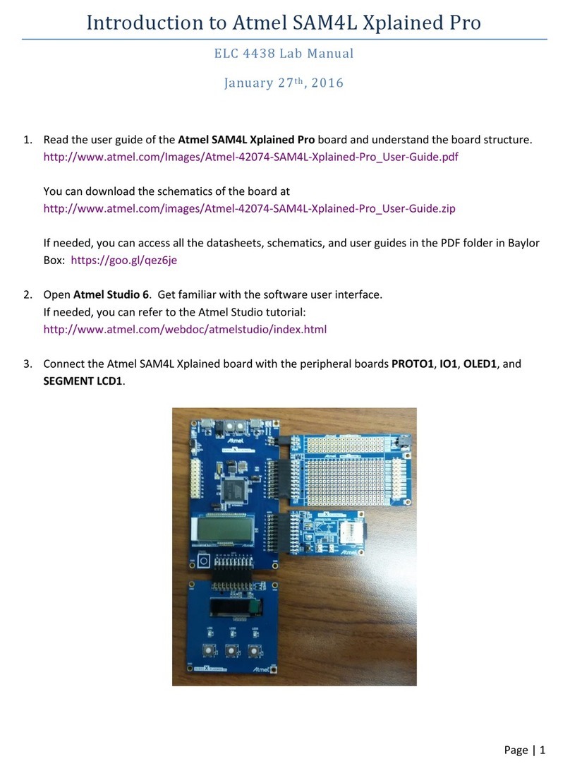Atmel SAM4L Xplained Pro User manual