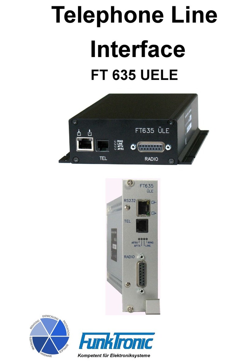 FunkTronic FT 635 UELE User manual