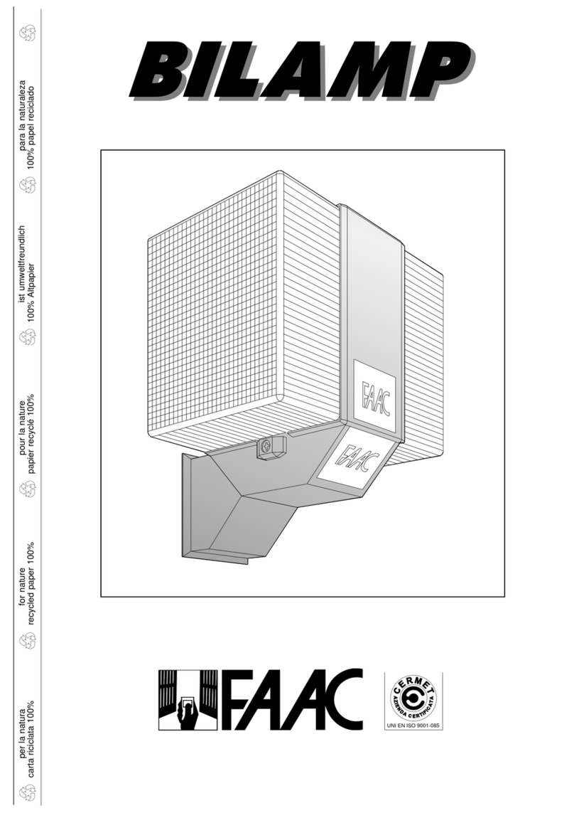 FAAC BILAMP quick start guide