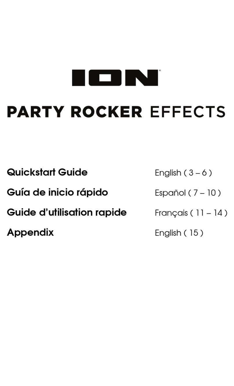 ION PARTY ROCKER EFFECTS User manual ION PARTY ROCKER EFFECTS User manual