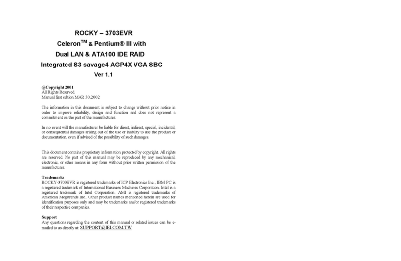 ICP ROCKY 3703EVR user manual