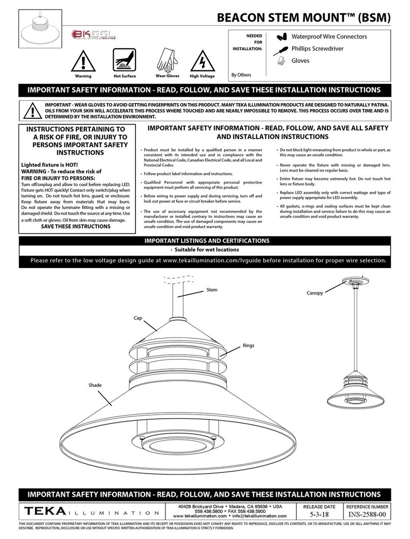 Teka BEACON STEM MOUNT quick start guide