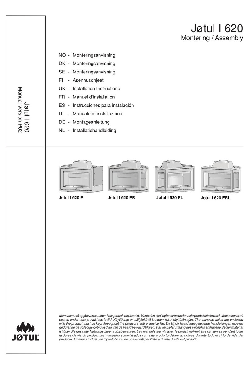 Jøtul I 620 Series installation instructions Jøtul I 620 Series installation instructions