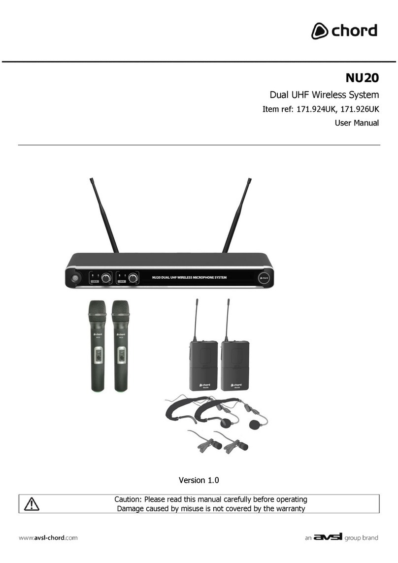 Chord NU20 Series user manual