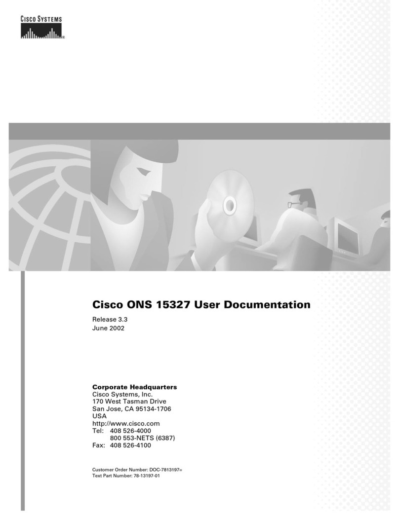 Cisco ONS 15327 Operator's manual Cisco ONS 15327 Operator's manual