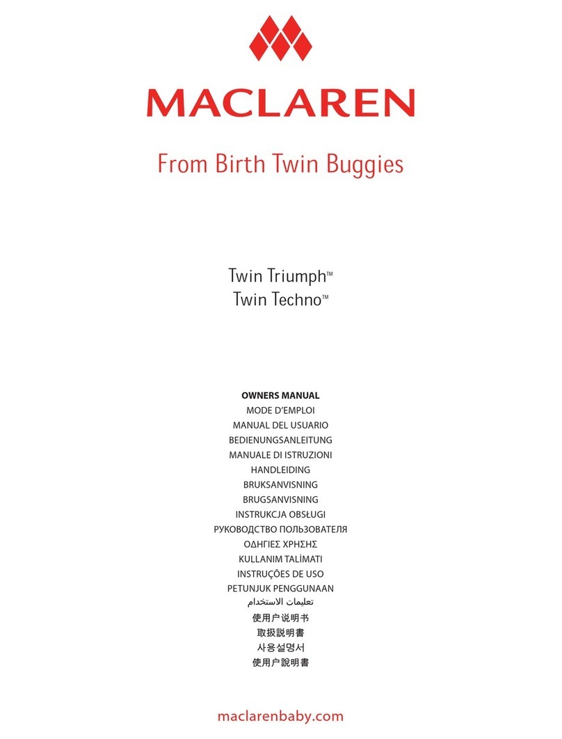 Maclaren twin triumph User manual