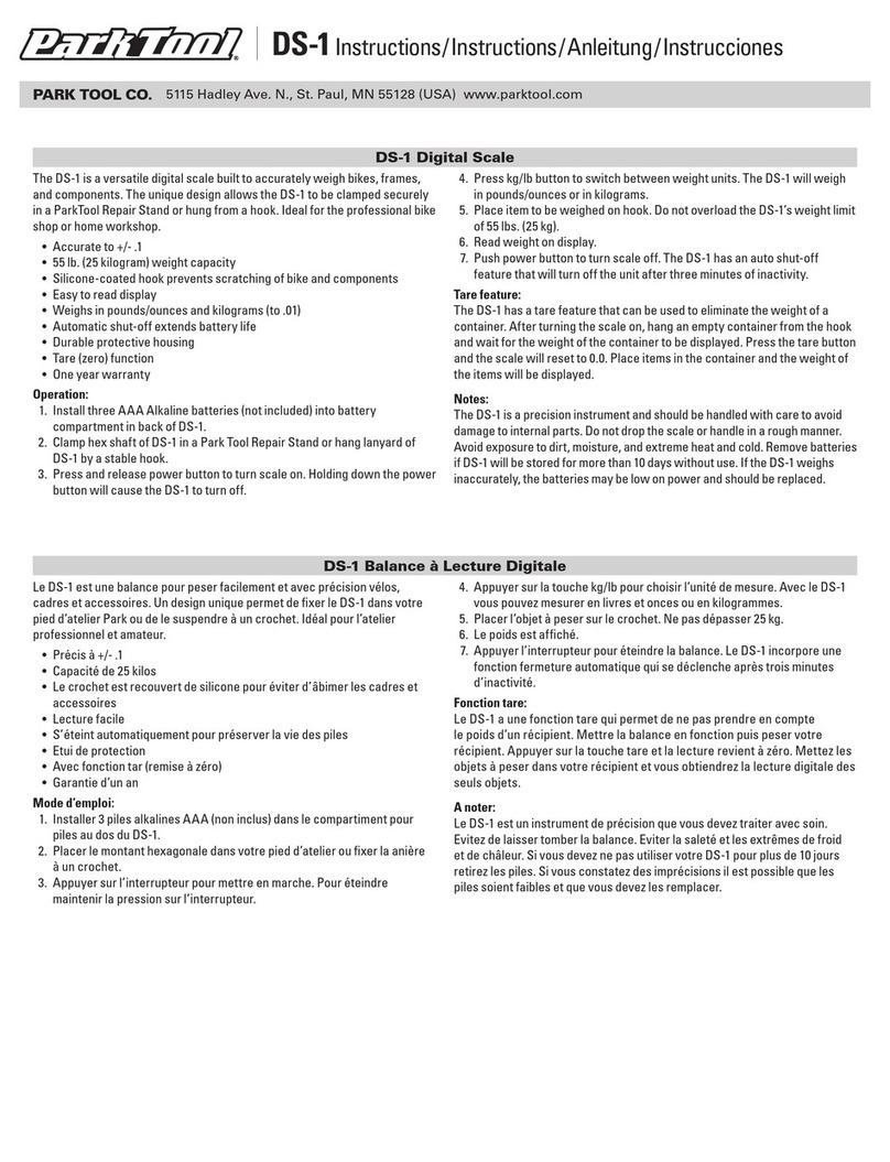 parktool DS-1 instructions