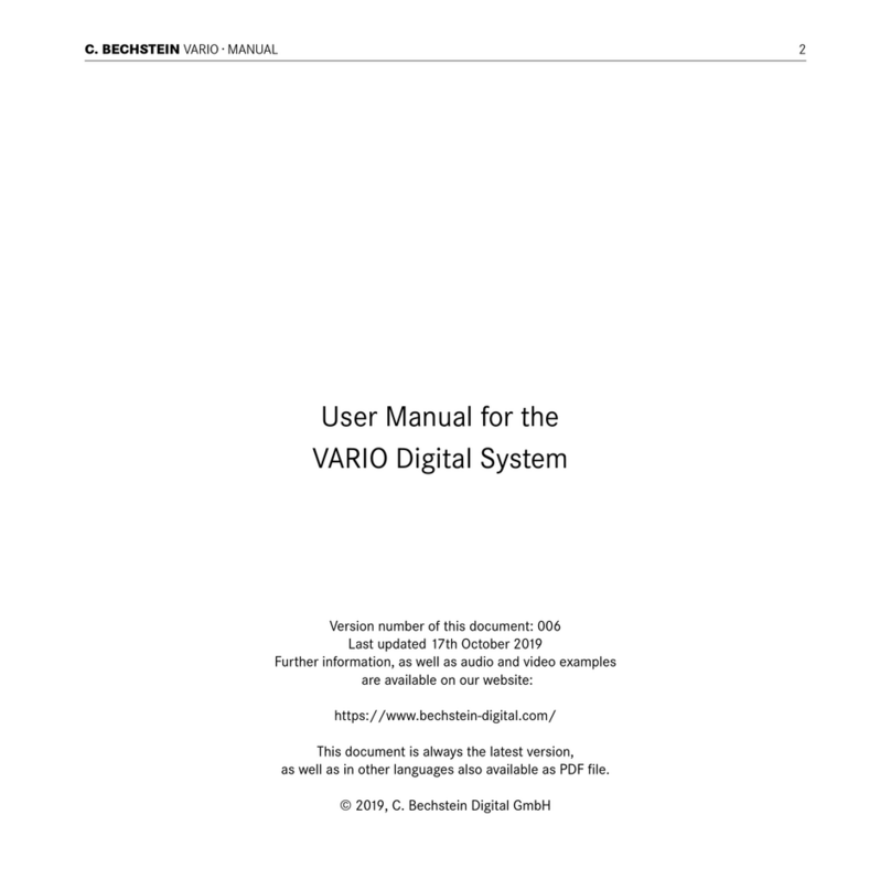 C. Bechstein VARIO user manual