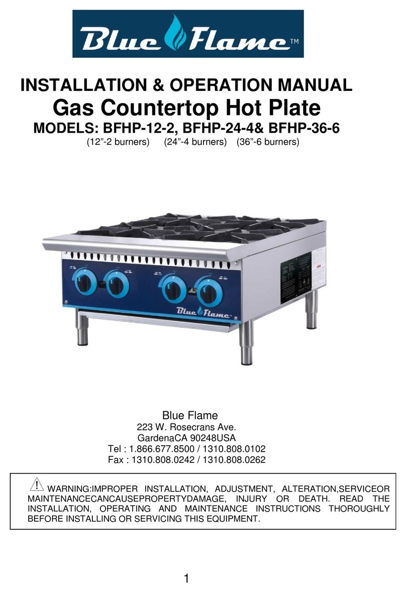 Blue Flame BFHP-12-2 Installation & operation manual