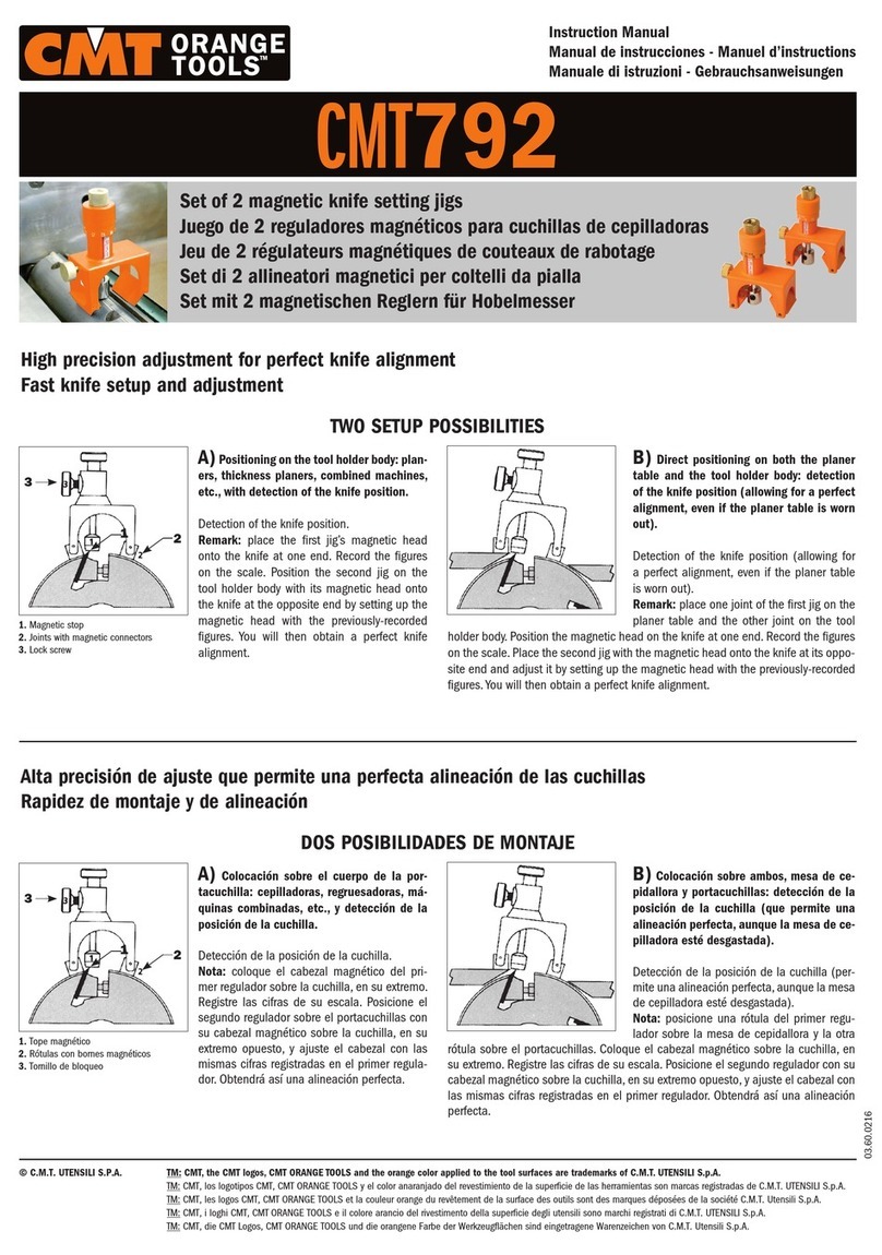 CMT ORANGE TOOLS CMT792 User manual