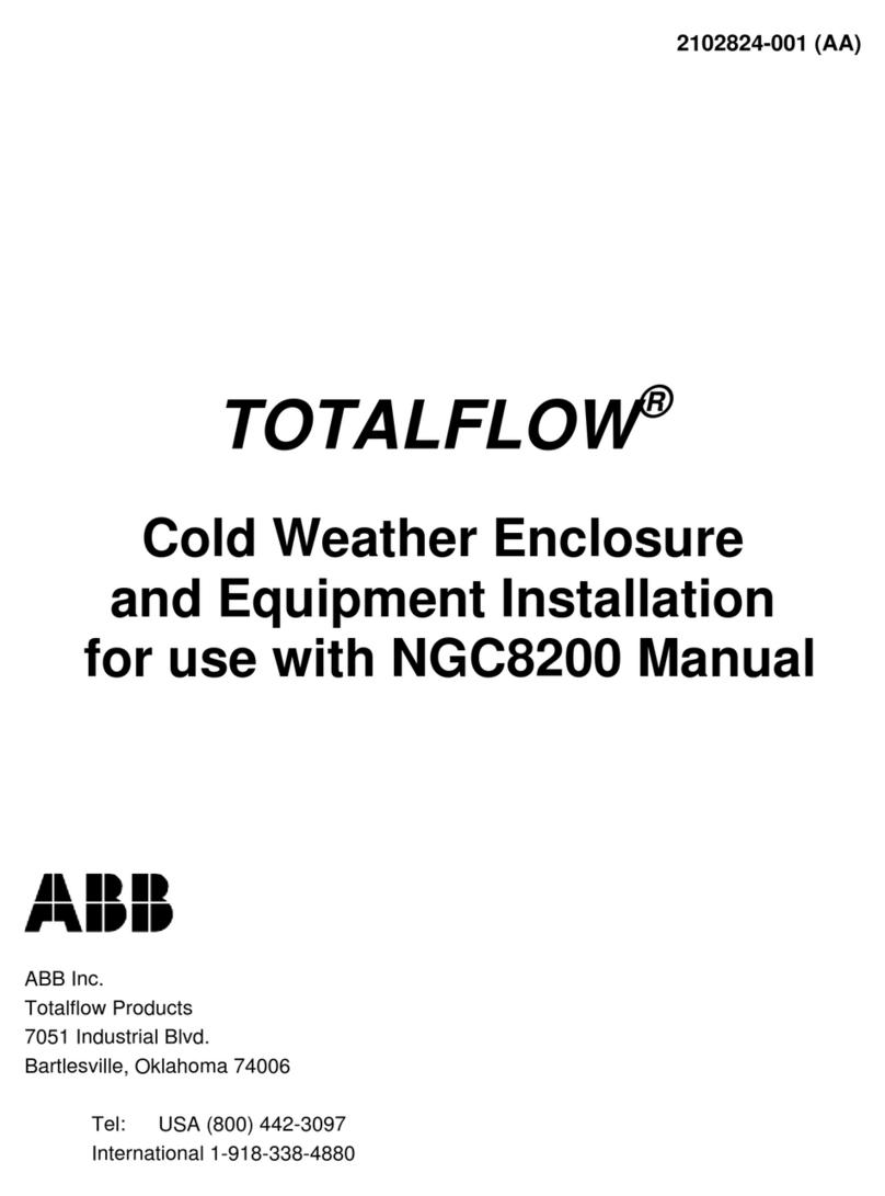 ABB Totalflow Cold Weather Enclosure User manual