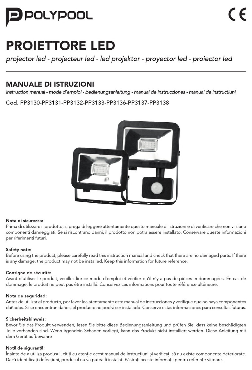 POLYPOOL PP3130 instruction manual