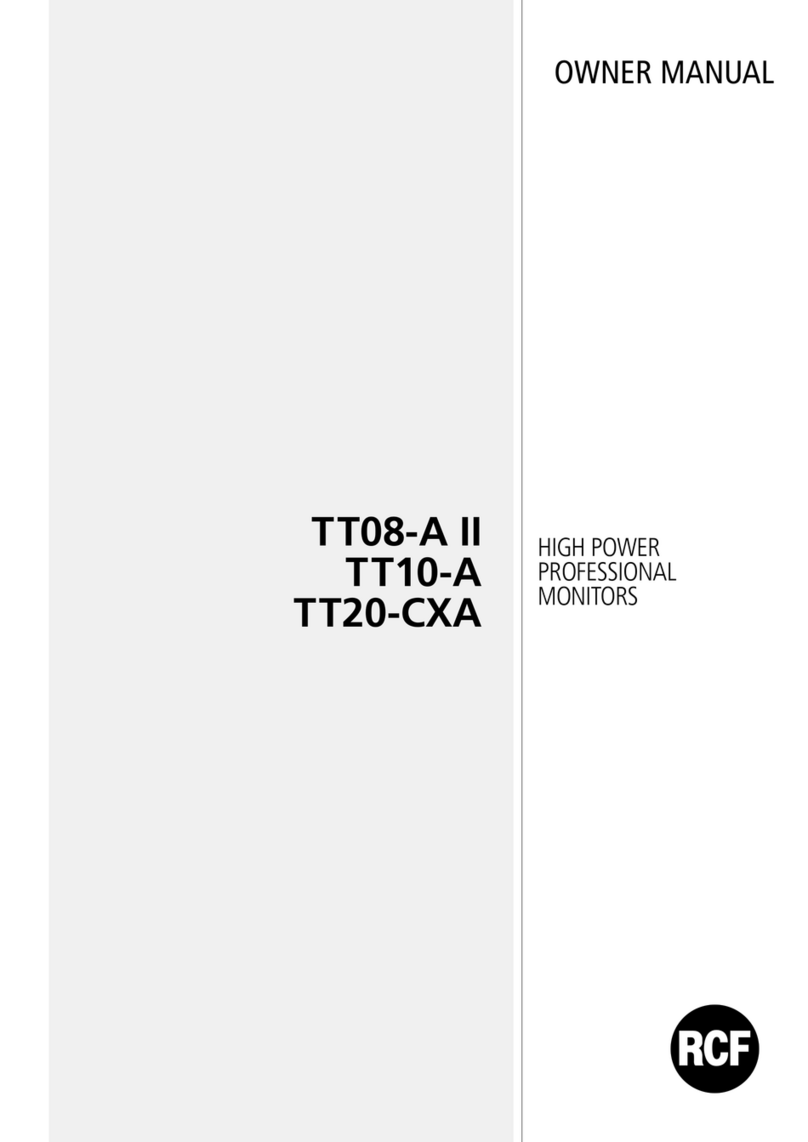 RCF TT+ Series User manual