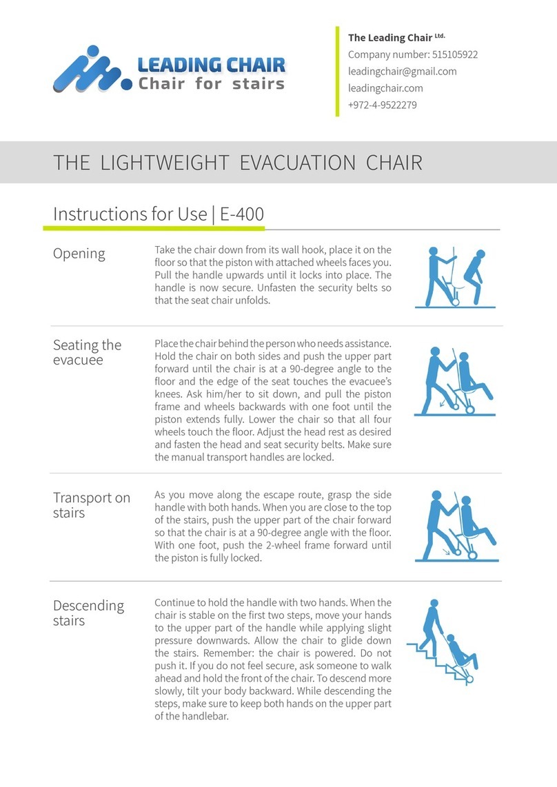 LEADING CHAIR E-400 Instructions for use