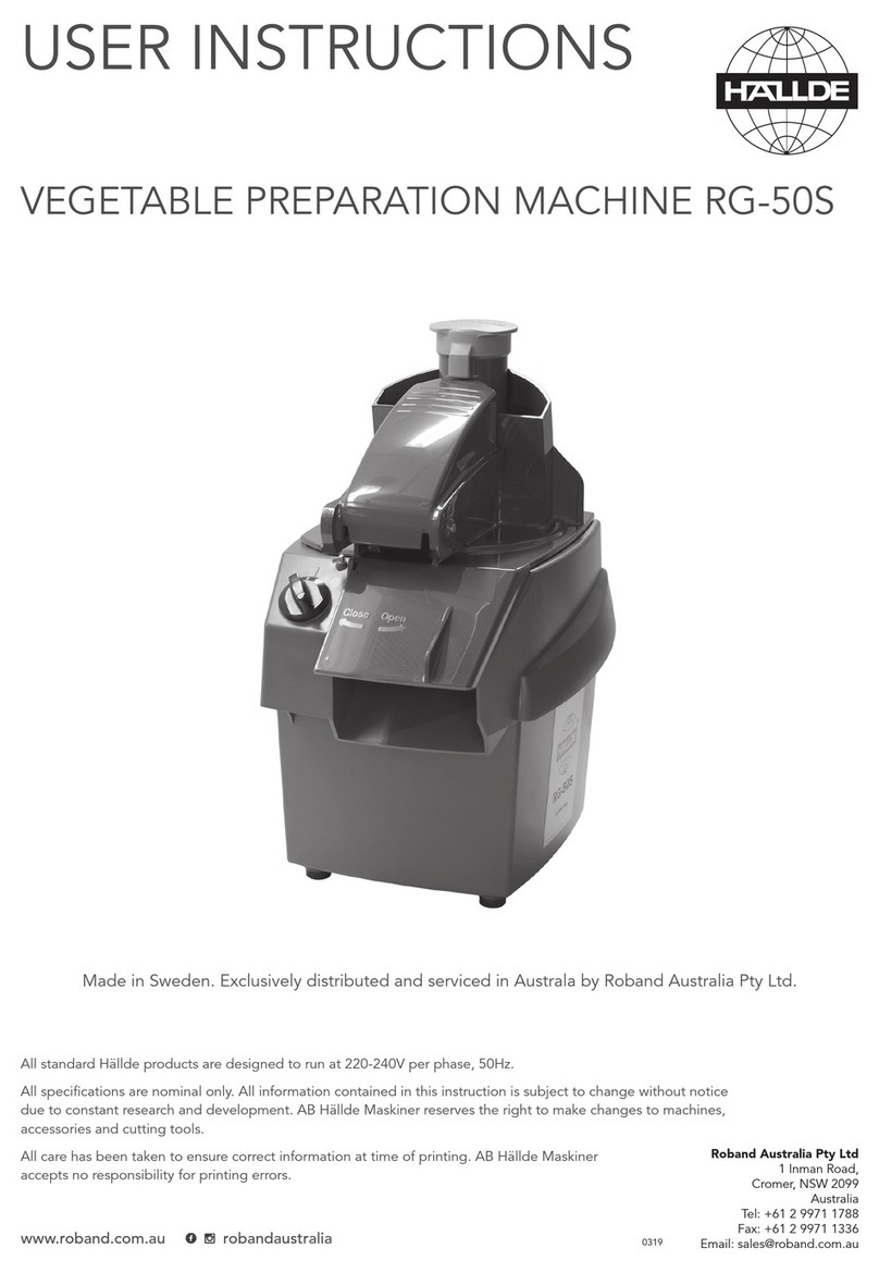 Hallde RG-50S User instructions