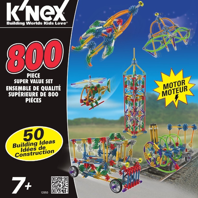 KNEX 800 PIECE SUPER VALUE SET User manual