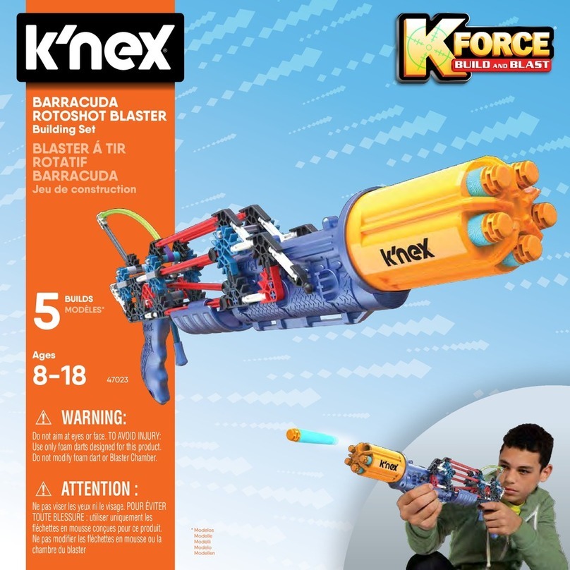 KNEX K FORCE BARRACUDA ROTOSHOT BLASTER User manual
