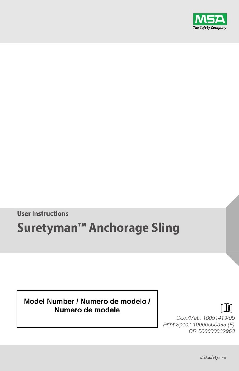 MSA Suretyman Anchorage Sling User manual