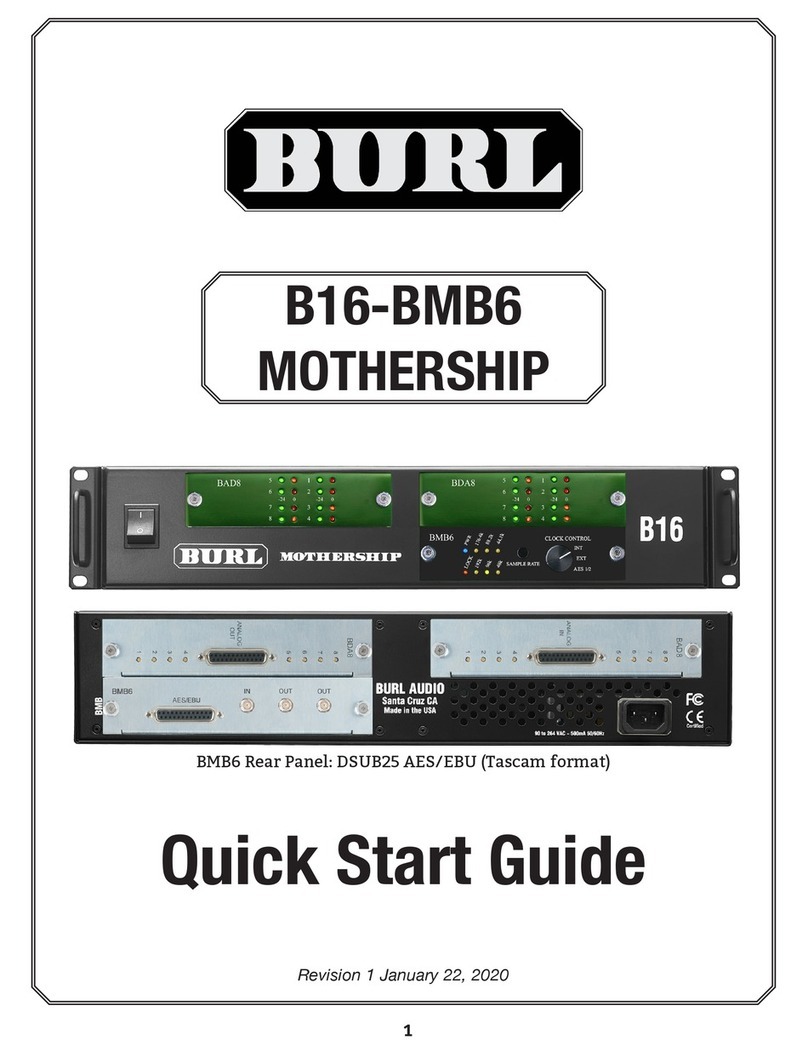 BURL B16 MOTHERSHIP quick start guide BURL B16 MOTHERSHIP quick start guide