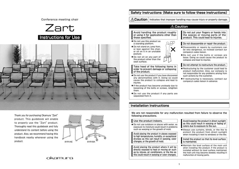 Okamura Zart 81R1AE User manual