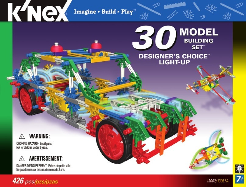 KNEX DESIGNER'S CHOICE 30 MODEL BUILDING SET Instruction Manual KNEX DESIGNER'S CHOICE 30 MODEL BUILDING SET Instruction Manual