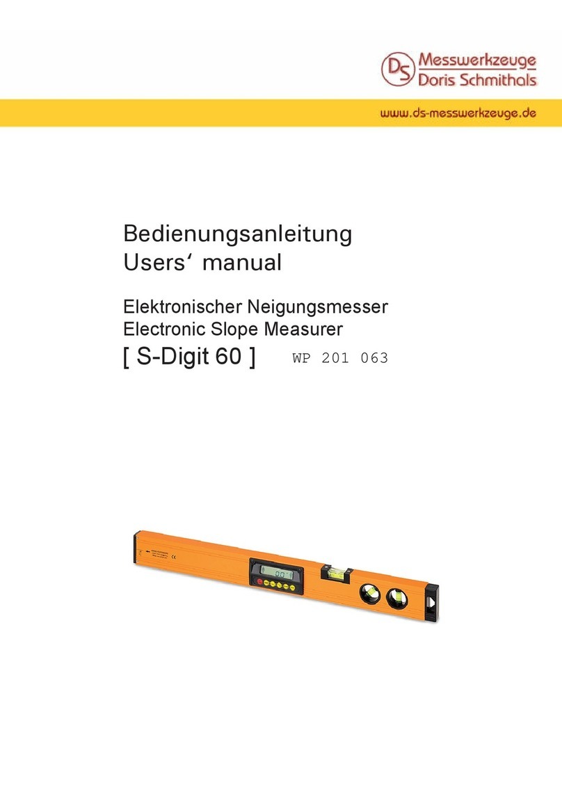 Doris Schmithals Messwerkzeuge S-Digit 60 user manual