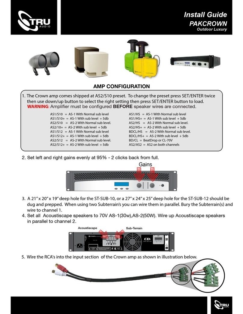 TRU Audio PAKCROWN install guide