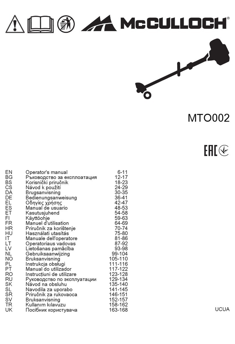 McCulloch MTO002 User manual